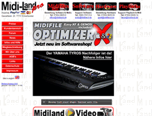 Tablet Screenshot of midiland.de
